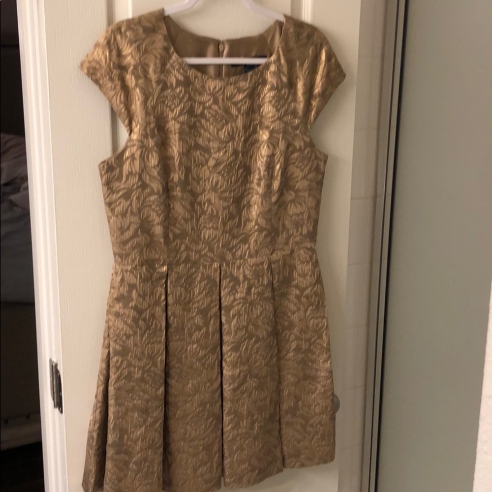 Gold French connection dress